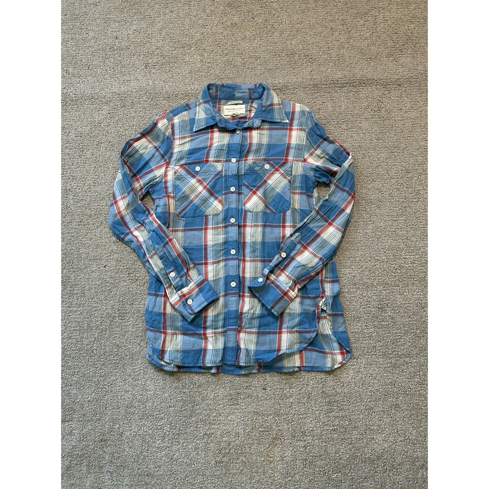 Denim & Supply Ralph Lauren Plaid Button Up Western Shirt Mens XS Cowboy Country